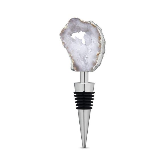 White Geode Bottle Stopper by Twine® - Picture 1 of 2